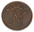 5 pennia 1911 Mikołaj II Romanow Finlandia okupacja rosyjska Helsinki