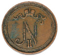 10 pennia 1911 Mikołaj II Romanow Finlandia okupacja rosyjska Helsinki