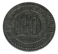 10 fenigów Munster Zeche Werne / Werne Bez. Munster