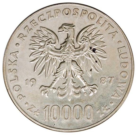 10000 złotych 1987 Jan Paweł II PRL Warszawa